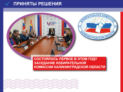 Состоялось 166 заседание Избирательной комиссии Калининградской области