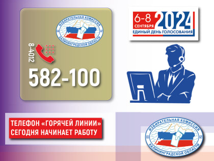 Сегодня начала работу «Горячая линия» Избирательной комиссии Калининградской области