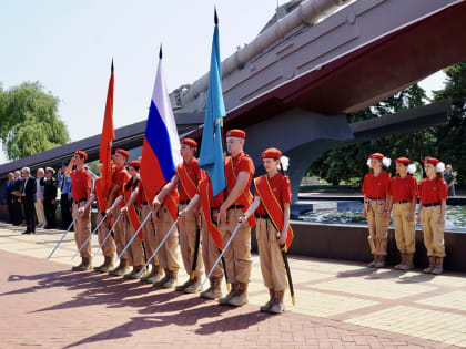 Состоялось торжественное посвящение в ряды Всероссийского детско-юношеского военно-патриотического движения «ЮНАРМИЯ»
