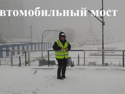 Снегопад не остановил работы на дорожных объектах Калининграда