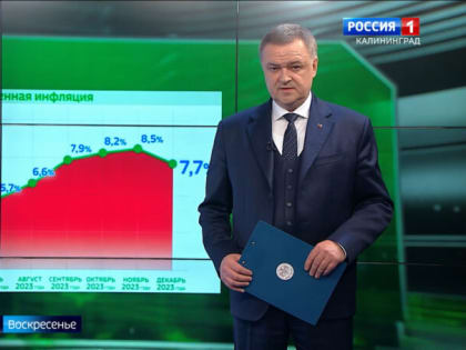 Годовая инфляция в Калининградской области в декабре 2023 года замедлилась до 8,2%