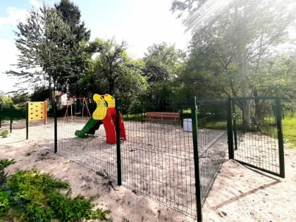 Сергей Подольский: В пос. Первомайском выполнены работы по благоустройству детской площадки