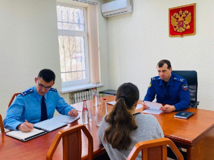 Зам. облпрокурора провёл личный приём населения