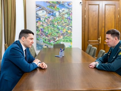 Антон Алиханов встретился с новым руководителем калининградской таможни