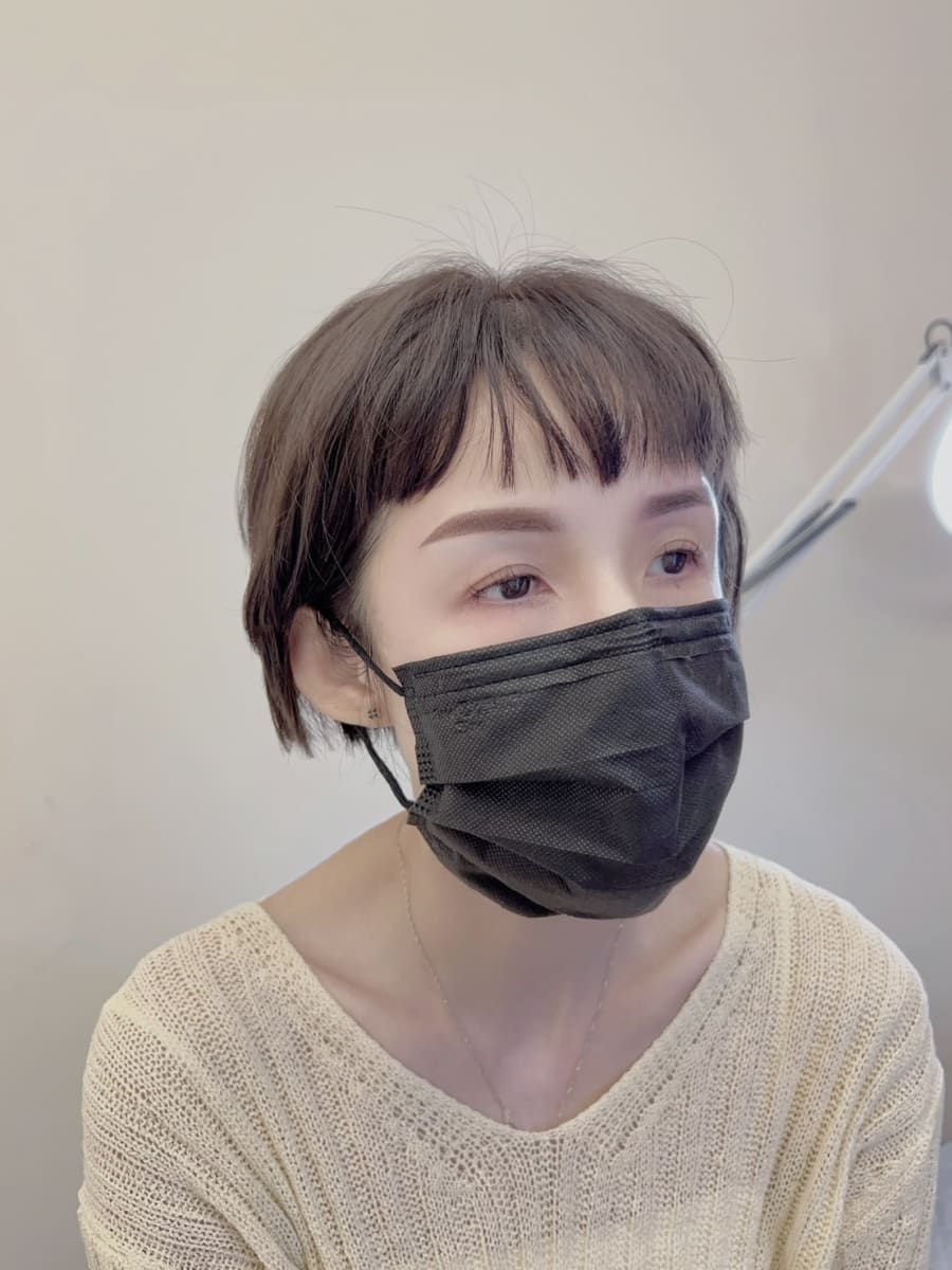 台北市松山區紋繡作品 — UNA老師 妝感霧眉