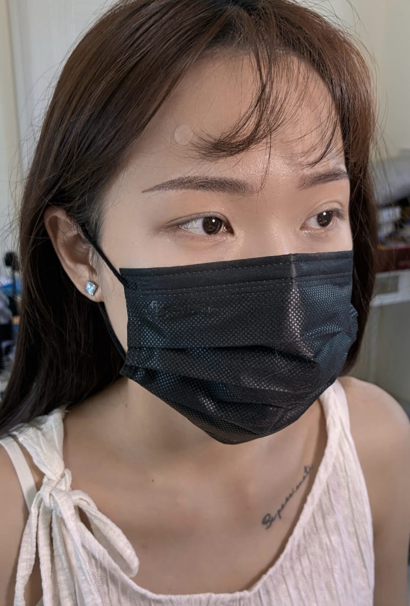 台中市霧眉作品,安琪老師,手工妝感霧眉