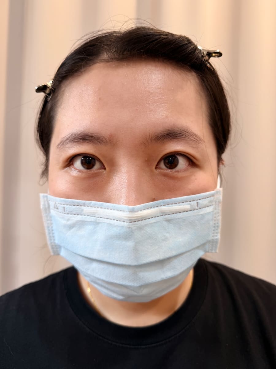 桃園市大園區SPA作品 — 雅婷老師     素顏也有眉毛，原來差這麼多！