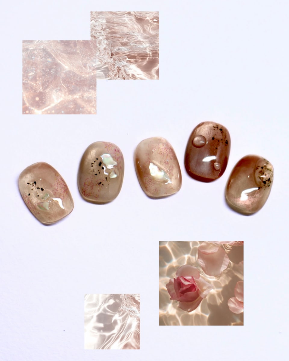 高雄市美甲作品,Hanna老師,粉嫩嫩