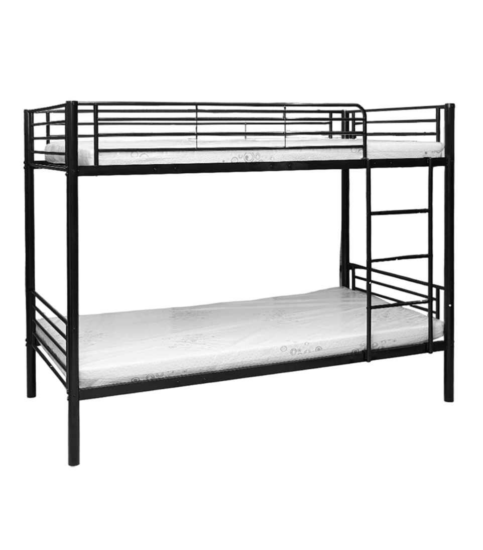 WESTIN BUNKBED 100X200CM BLACK SET (S/2)