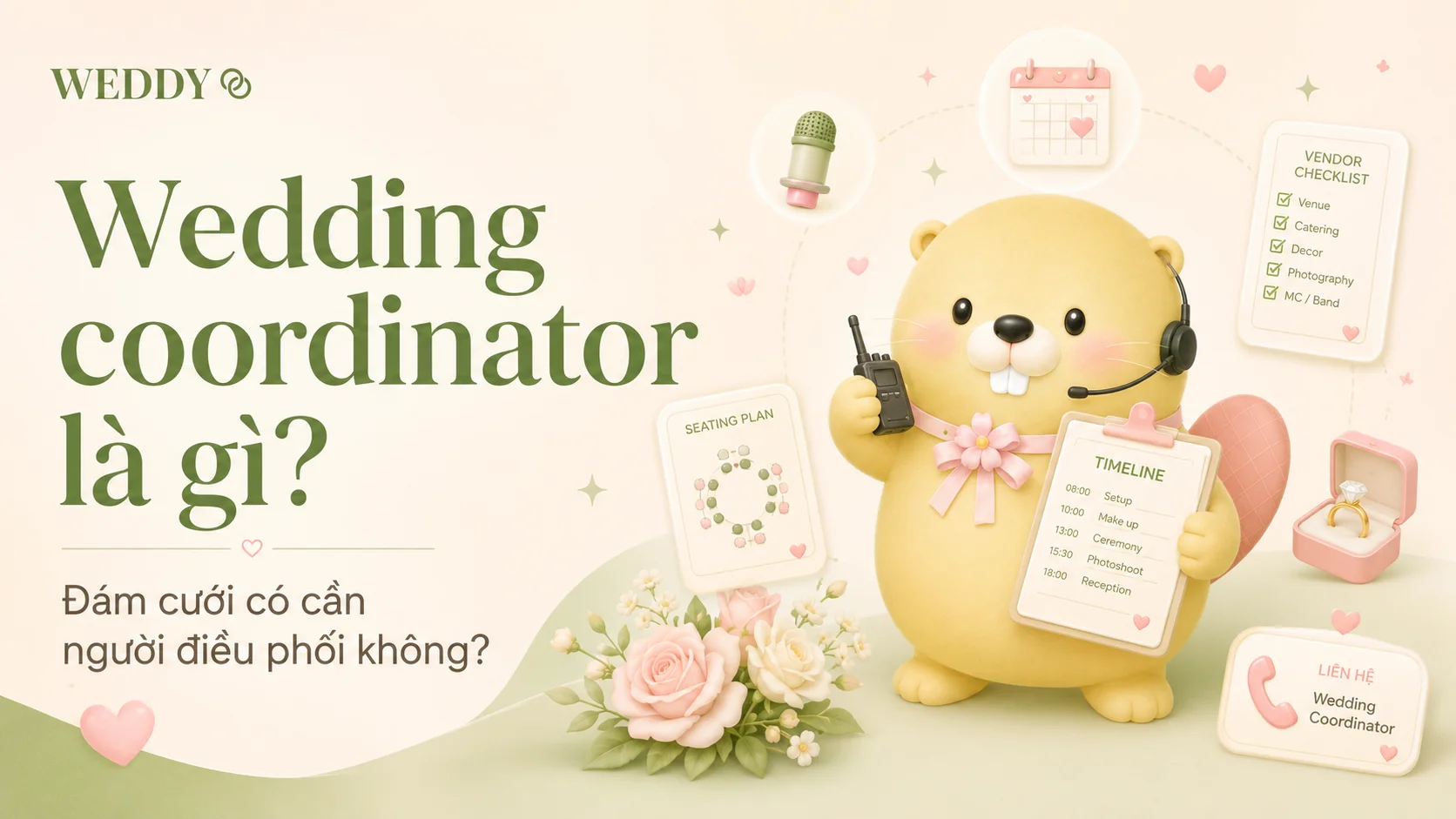 Wedding coordinator là gì? Đám cưới có cần người điều phối không?