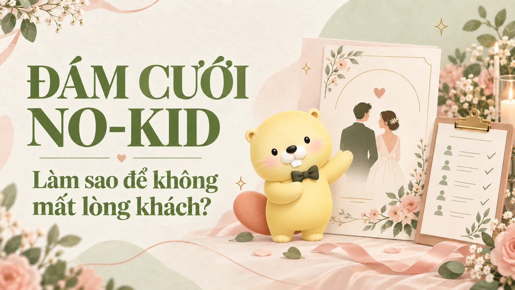 Đám Cưới No-Kid Là Gì? Cách Tổ Chức Không Mất Lòng Khách