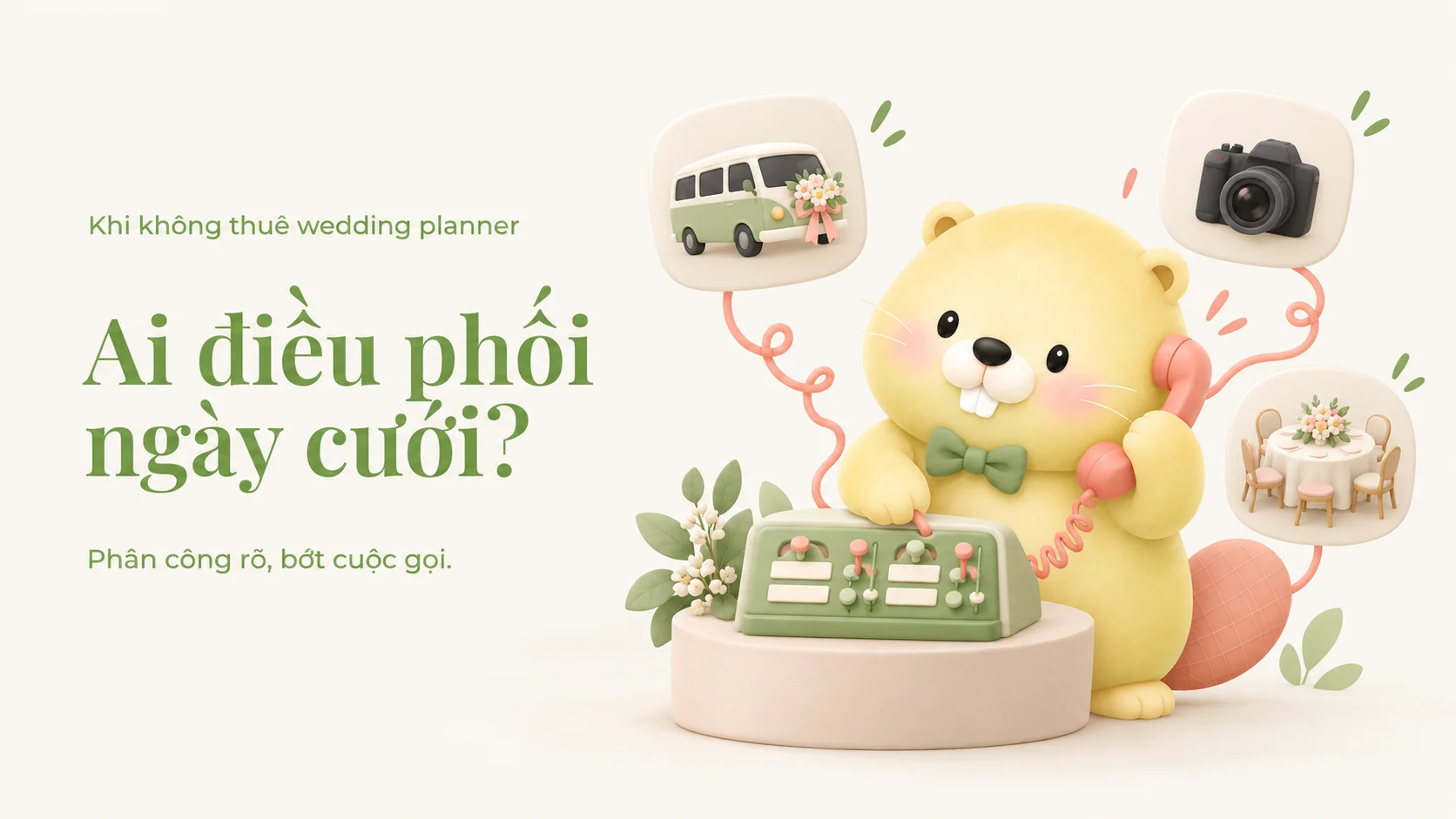 Không Thuê Wedding Planner: Ai Điều Phối Ngày Cưới?