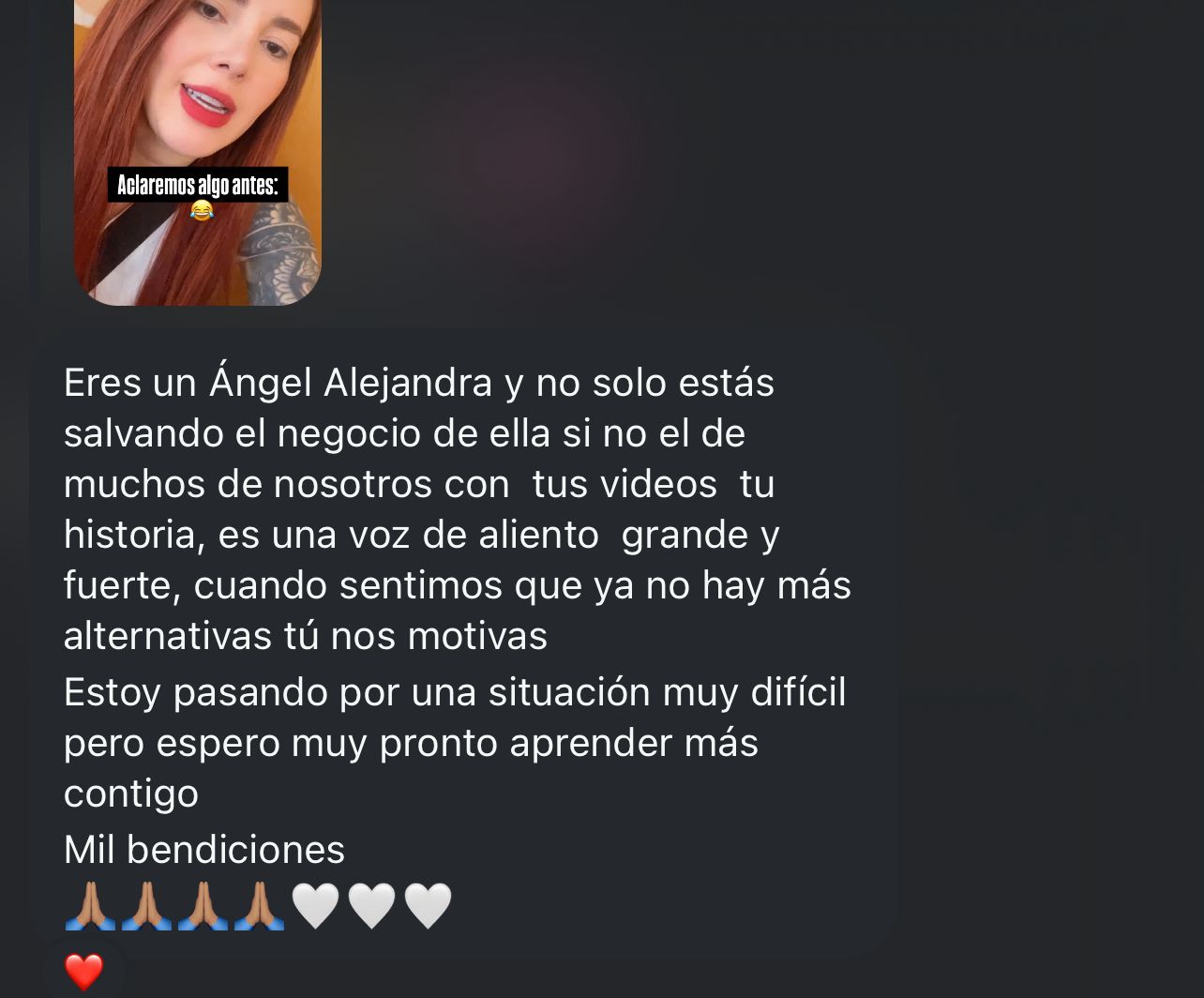Testimonio real de estudiante 1