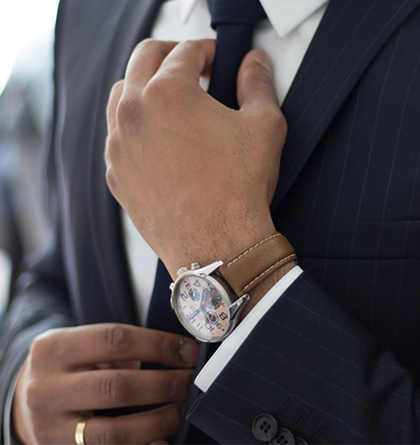 Man in suit and tie