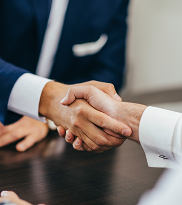 Men shaking hands