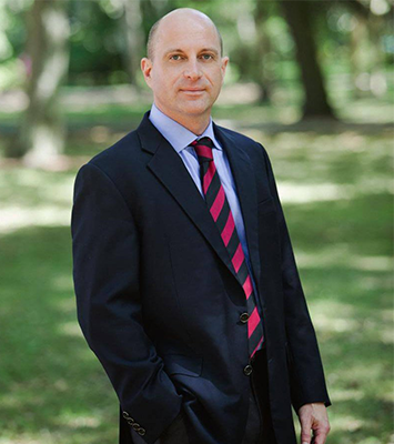 Attorney John E. Pytte Standing Outside