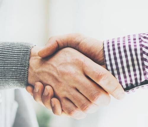 shaking hands