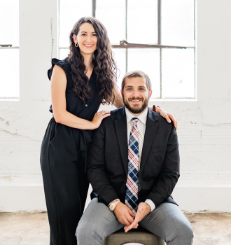 Colt McKelvey with his wife, Rachel McKelvey