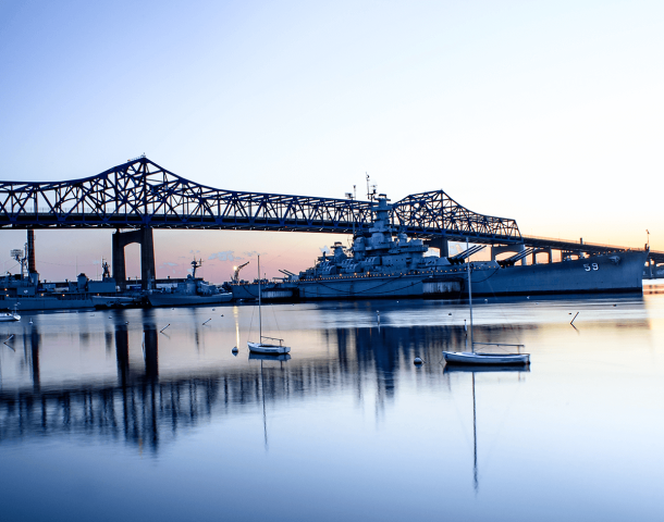 Battleship Cove in Fall River, MA