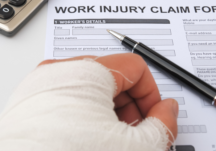hurted hand and work injury claim form