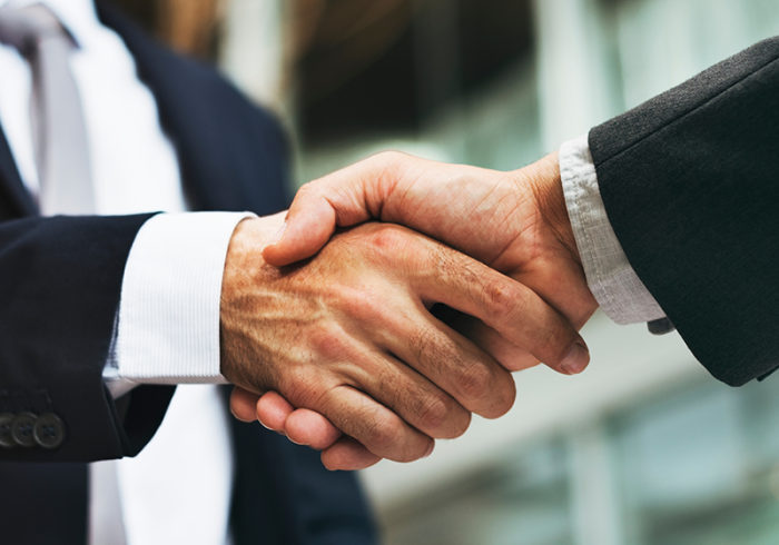 Business handshake