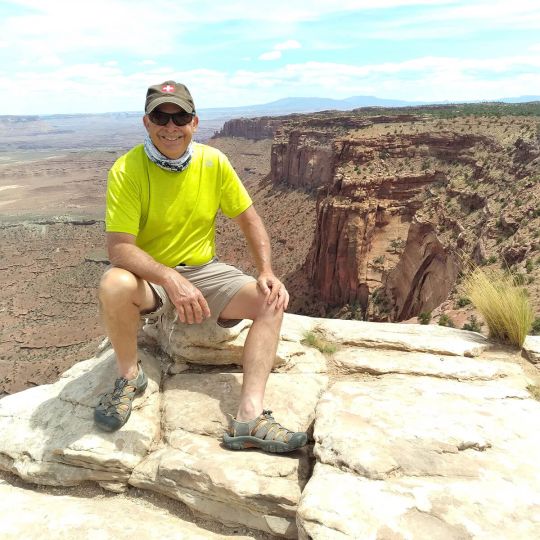 Scott in Moab by the rocks