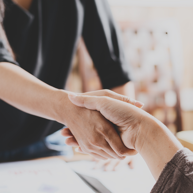 businesswomen handshake