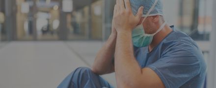 doctor putting his hand in his head, sad