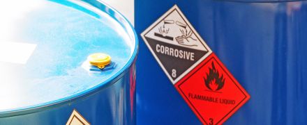 Toxic chemicals in a barrel.