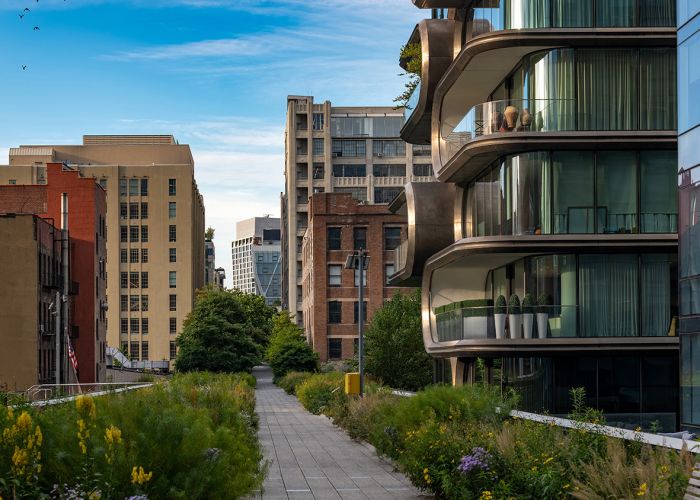 Mixed architecture in New York City