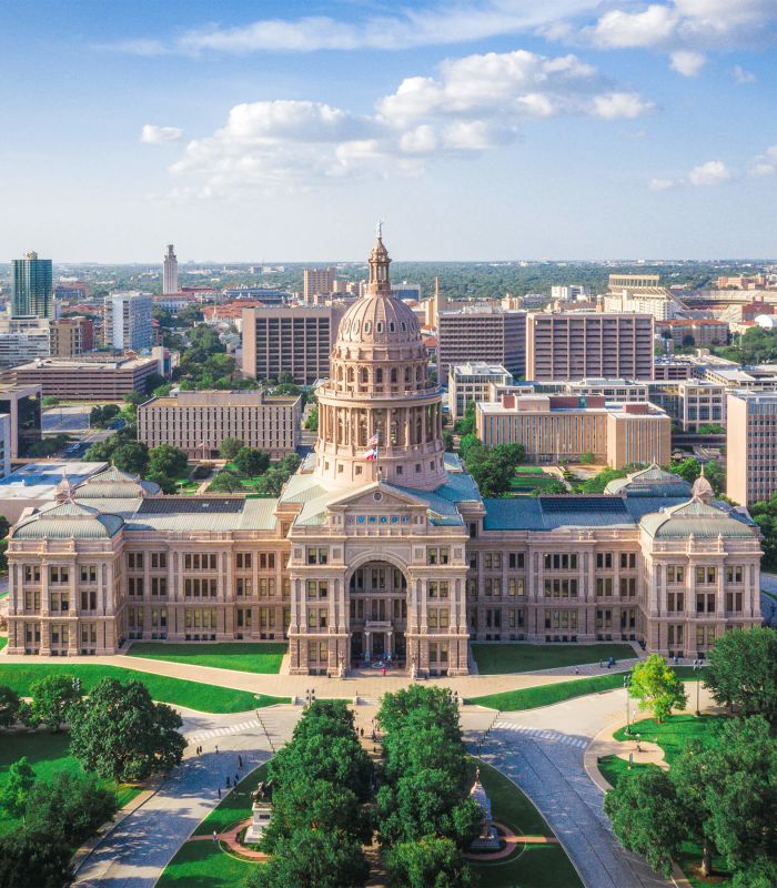 Aerial of Austin Texas