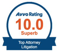 Avvo Rating 10.0 Superb Top Attorney Litigation