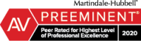Martindale-Hubbell AV Preeminent Peer Rated for Highest Level of Professional Excellence 2020