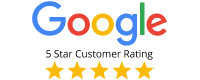 5 Star Customer Rating on Google