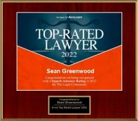 Avvo Top Rated Lawyer 2022 Sean Greenwood