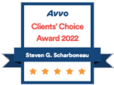 Avvo Clients' Choice Award 2022 Steven G. Scharboneau