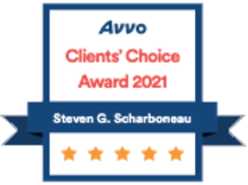 Avvo Clients' Choice Award 2021 Steven G. Scharboneau