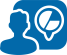 Human and chart icon