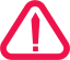 Warning sign icon