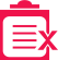 Document with an "x" icon