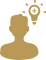 Person and lightbulb icon