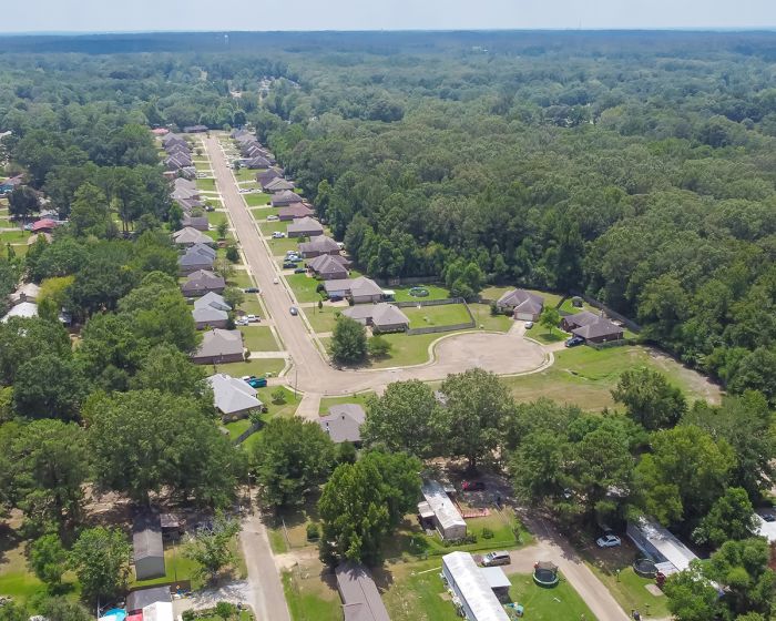 Neighborhood in Mississippi.