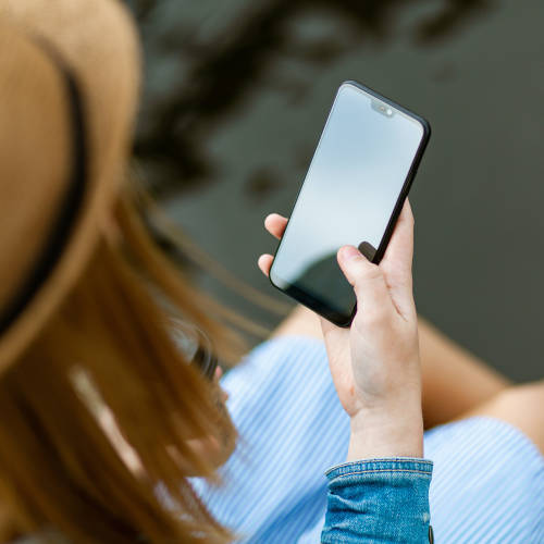 Woman on her phone