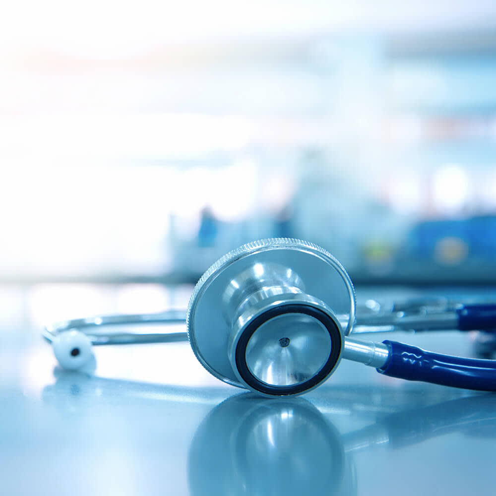 Stethoscope on table