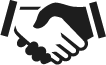 Two Hands Shaking Icon