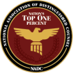 Nation's Top One Percent badge