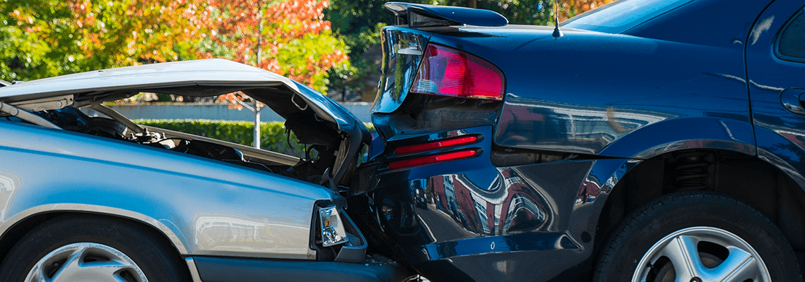 Rear end crash