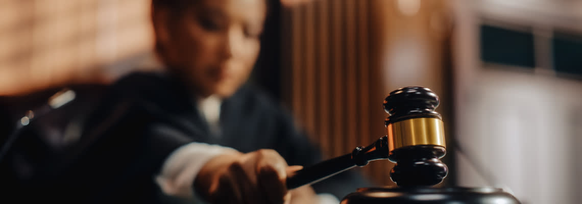 Female Judge giving order