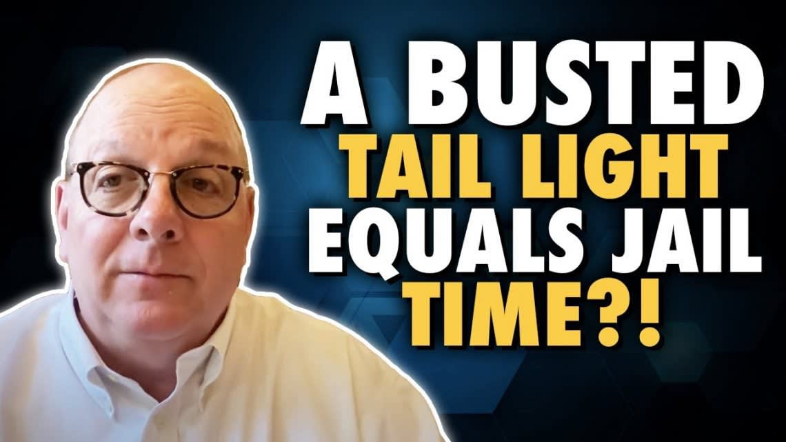 Attorney Boren - tail light jail time graphic