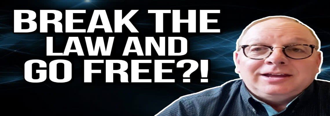 "Break the Law and Go Free" Graphic